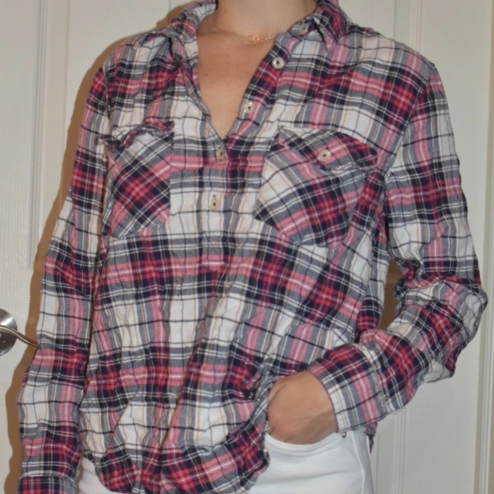 Quarter Button Flannel